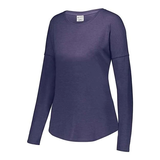 Augusta Sportswear - Womens 3077 Lux Triblend Long Sleeve T-Shirt - Image 17