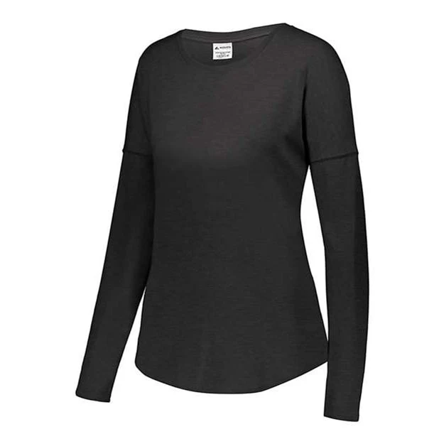 Augusta Sportswear - Womens 3077 Lux Triblend Long Sleeve T-Shirt - Image 8