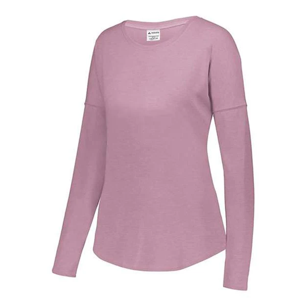 Augusta Sportswear - Womens 3077 Lux Triblend Long Sleeve T-Shirt - Image 9