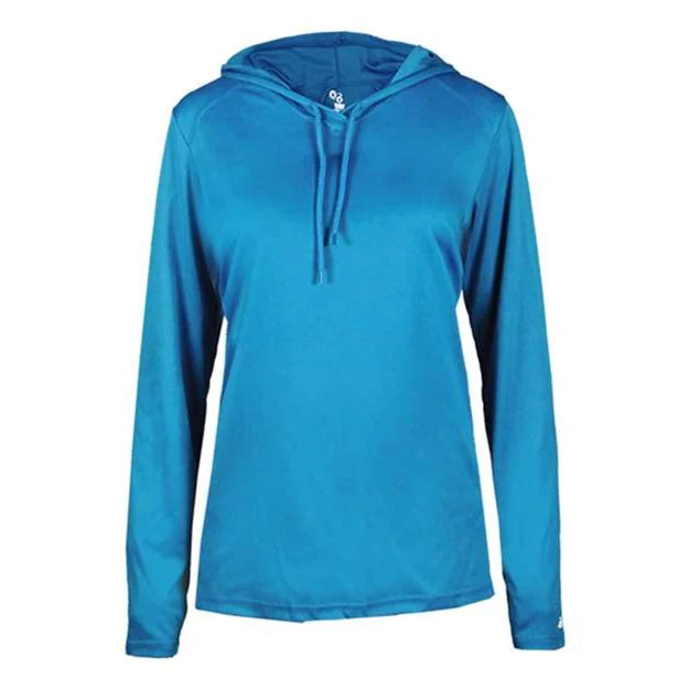 Badger - Womens 4165 B-Core Long Sleeve Hooded T-Shirt - Image 3