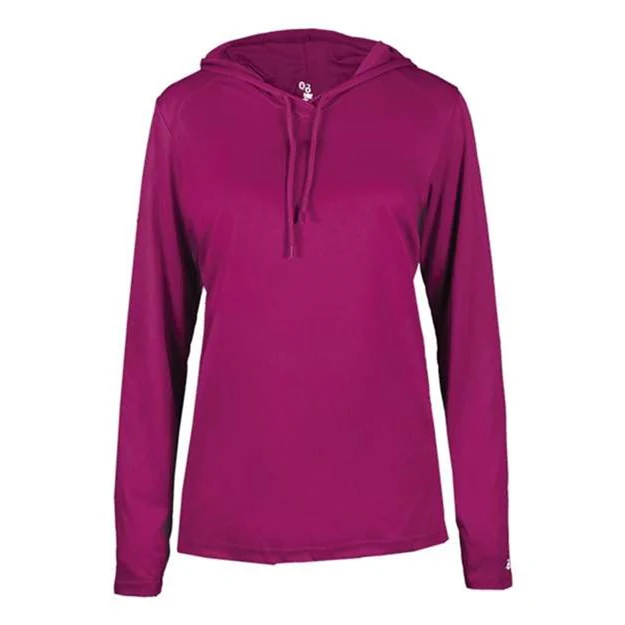 Badger - Womens 4165 B-Core Long Sleeve Hooded T-Shirt - Image 33