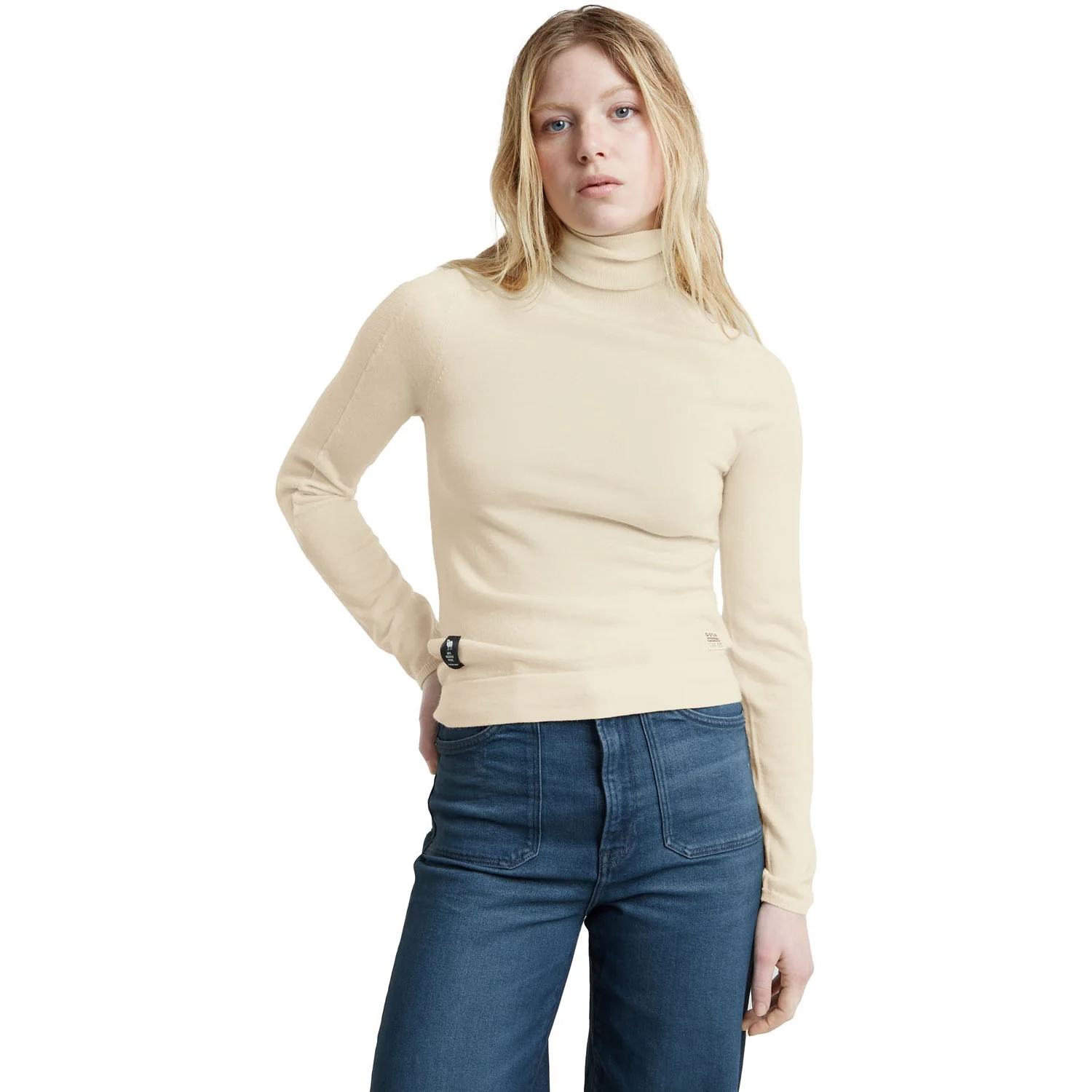 G-Star Raw - Womens Core Slim Turtleneck Sweatshirt - Image 3
