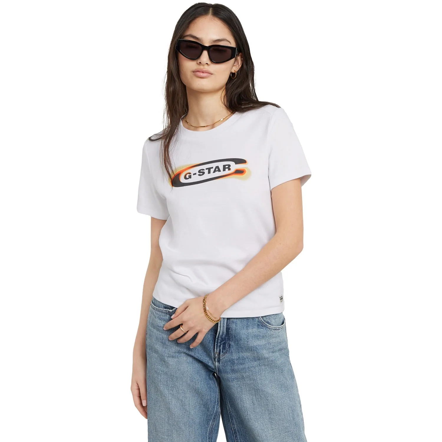 G-Star Raw - Womens Old Skool Logo T-Shirt - Image 7