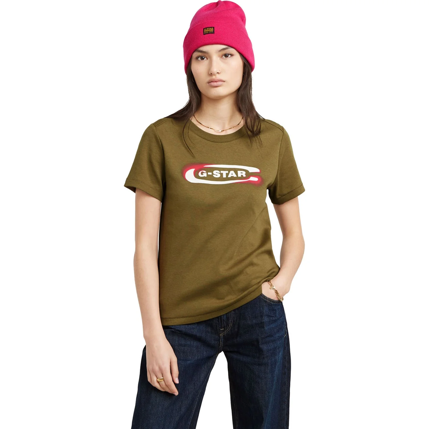 G-Star Raw - Womens Old Skool Logo T-Shirt - Image 8