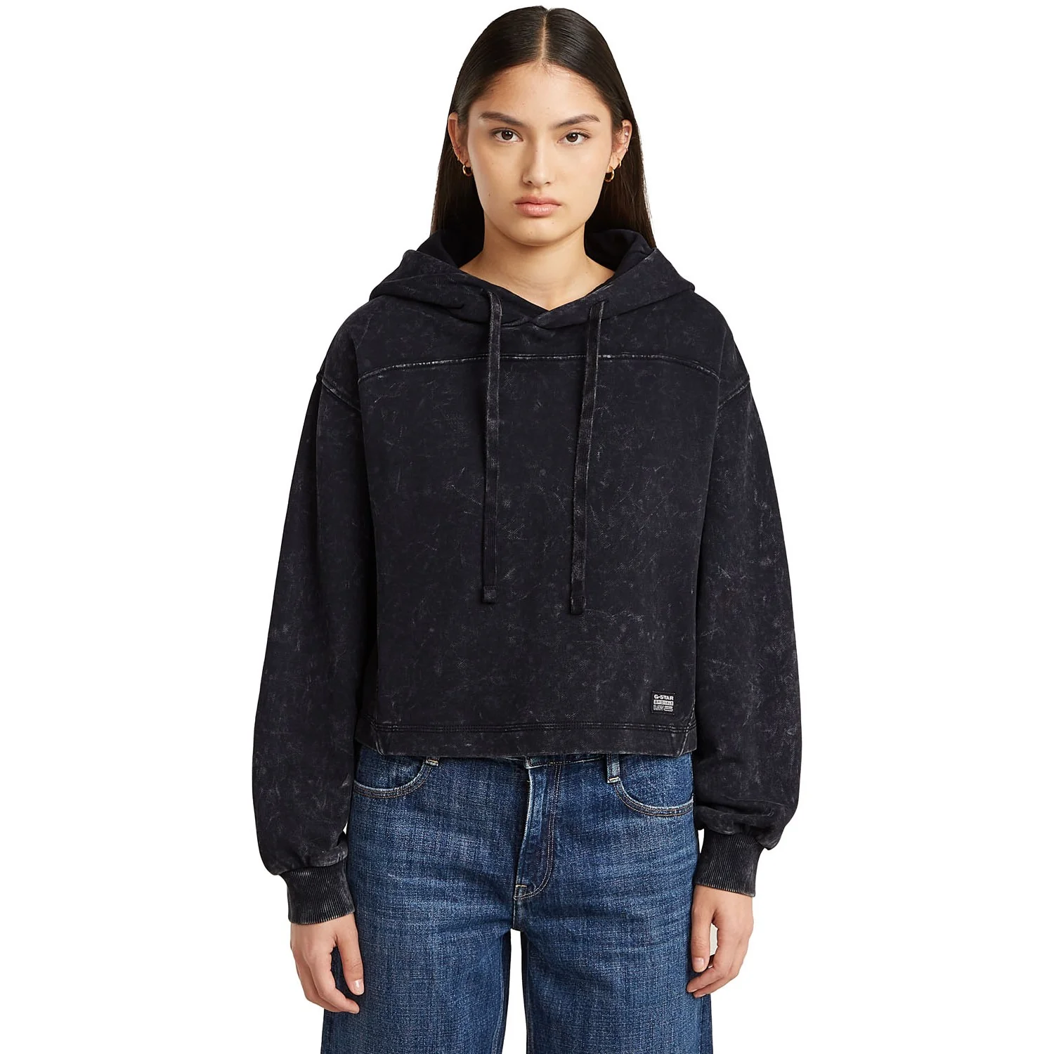 G-Star Raw - Womens Overdyed Loose Hooded Sweater - Image 3