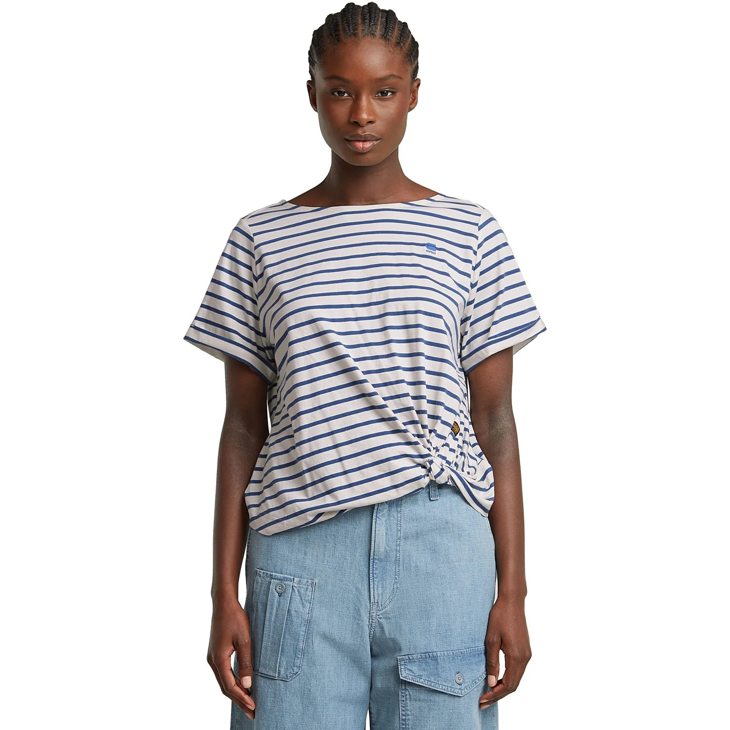 G-Star Raw - Womens Striped Knot T-Shirt - Image 3